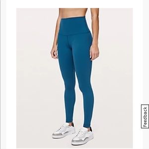Lululemon Deep Marine Wunder Under Leggings